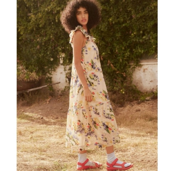 THE GREAT. The Dove Dress ~ Bright Grove Garden Floral Print XS/S - Picture 7 of 12